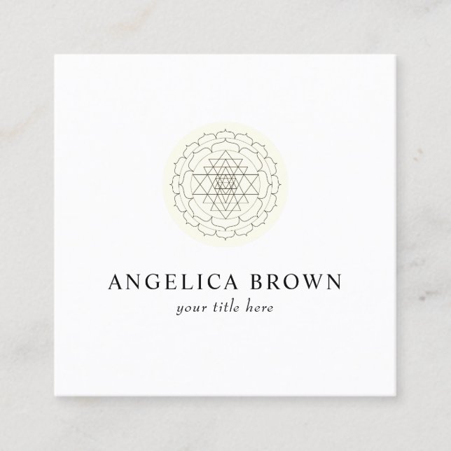 Cartão de visita Shri Yantra (Frente)