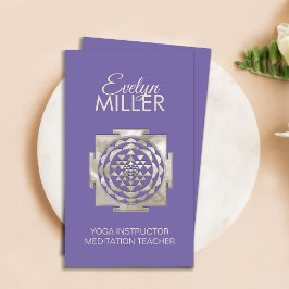 Cartão De Visita Shri Yantra - Sri Lanka - Shri Chakra Business Ca