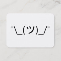 Shrug Emoticon ¯\_(ツ)_/ movimento Japonês Kaomoji