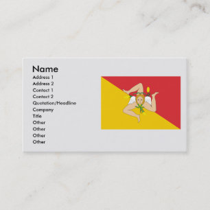 Cartão De Visita Sicília, Itália