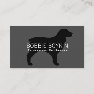 Cartão De Visita Silhueta do Boykin Spaniel
