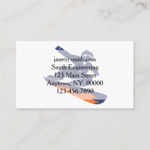 Cartão De Visita Silhueta Snowboarder - Escolha a cor de fundo