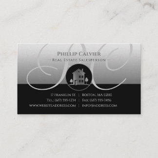 Cartão De Visita Silver House | Propriedades Imobiliários Premium