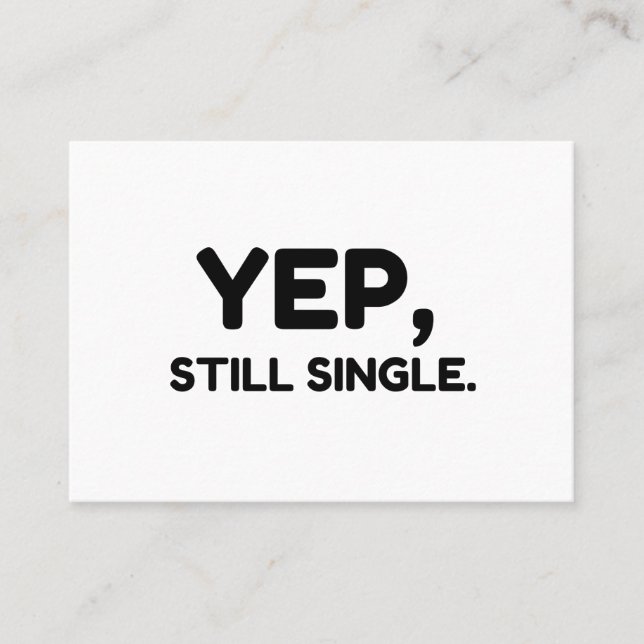 Cartão De Visita Sim, Solteiro (Frente)