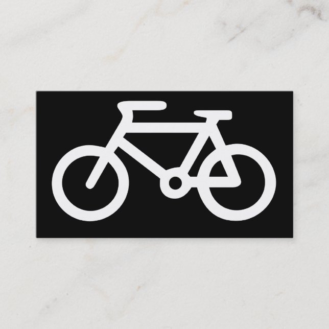 Cartão De Visita Símbolo da bicicleta (Frente)
