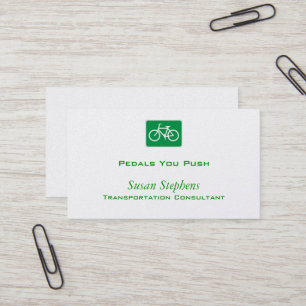 Cartão De Visita Símbolo da bicicleta