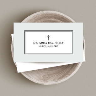 Cartão De Visita Símbolo médico de Caduceus