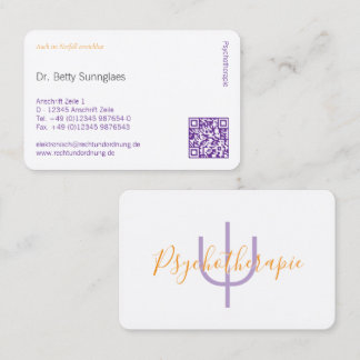 Cartão De Visita Símbolo Psi Psicologia – Profissional Personalizáv
