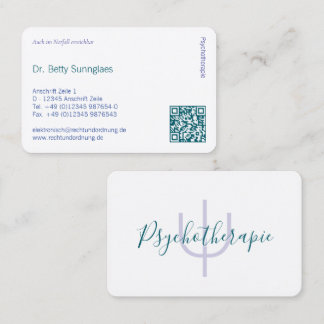Cartão De Visita Símbolo Psi Psicologia – Profissional Personalizáv
