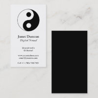 Símbolo Yin e Yang Branco e Preto