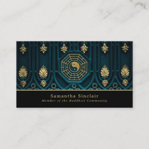Cartão De Visita Símbolo Yin & Yang, budismo, budista