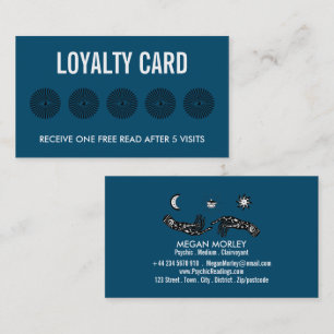 Cartão De Visita Símbolos Místicos, Leitura Psíquica
