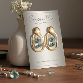 Cartão De Visita Simple Classy Minimalist Jewelry Display Card