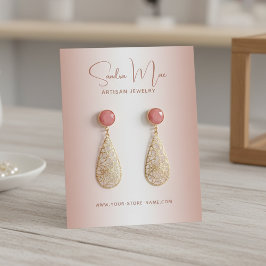 Cartão De Visita Simple Classy Minimalist Jewelry Display Card