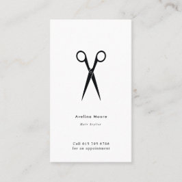 Cartão De Visita Simple elegant business light beauty salon