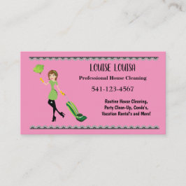 Cartão De Visita Simple Professional House Cleaning Business Cards
