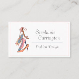 Cartão De Visita Simple Watercolor Glam Seu Nome Tipografia