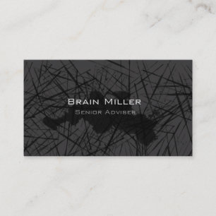 Cartão De Visita Simples Black Modern Professional
