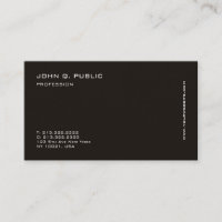 Simples branco preto profissional moderno minimali