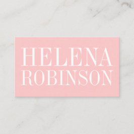 Cartão de visita simples corajoso minimalista do