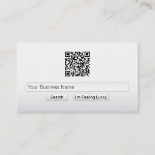 Cartão de visita simples do bar da busca do códi