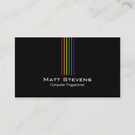 Cartão de visita simples do programador de computa