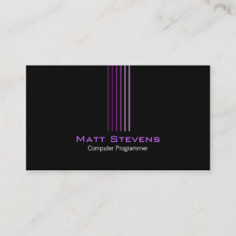 Cartão de visita simples do programador de computa