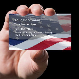Cartão de visita simples do trabalhador manual