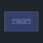 Cartão De Visita Simples e elegante azul moderno profissional<br><div class="desc">Cartão de visita simples e simples,  simples,  azul moderno e personalizável. Ideal para contabilistas,  corretores,  advogados,  agentes imobiliários,  advogados,  corretores e profissionais empresariais.</div>