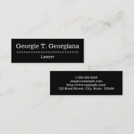 Cartão de visita simples e liso do advogado