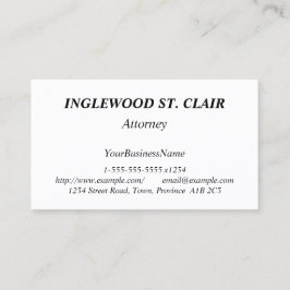 Cartão de visita simples e mínimo