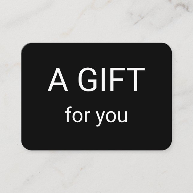 Cartão De Visita simples e mínimo adicionar o seu nome e endereço d (Frente)