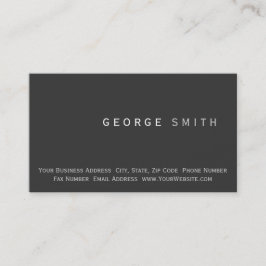 Cartão de visita simples e mínimo moderno