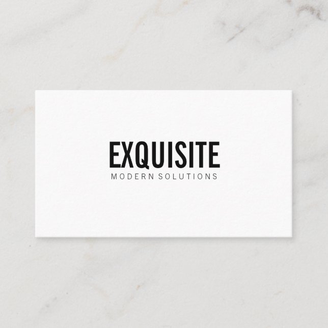 Cartão De Visita Simples e profissional com ícones (Frente)