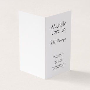 Cartão De Visita Simples e profissional preto e branco