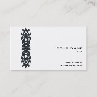 Cartão de visita simples e sofisticado com código 