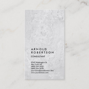 Cartão De Visita Simples e Vertical Simples sobre a Parede das cinz