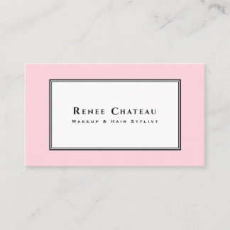 Cartão De Visita Simples Elegante Bela Rosa Profissional