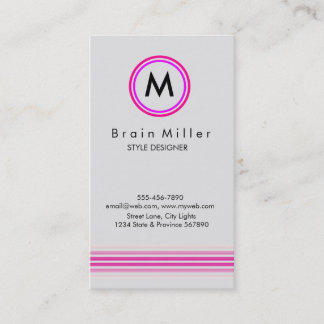 Cartão De Visita Simples Elegante comum profissional