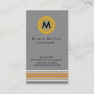 Cartão De Visita Simples Elegante comum profissional