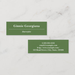 Cartão de visita simples & elegante do Hairstylist
