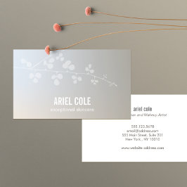 Cartão De Visita Simples Elegante Luminoso Branch Beauty Salon Spa