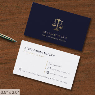 Cartão De Visita Simples Elegante Profissional Jurídico