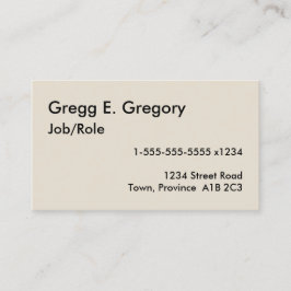 Cartão De Visita Simples, humilde e Mini