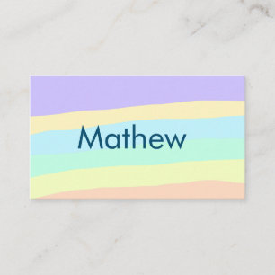 Cartão De Visita simples letra inicial monograma adicionar sua letr