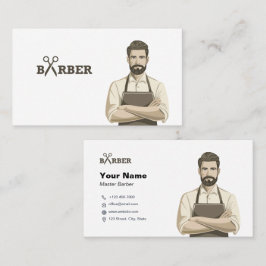 Cartão De Visita Simples Minimalista Moderno de Stylist de Cabelo B