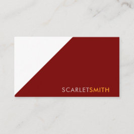 Cartão De Visita Simples minimalista moderno elegante