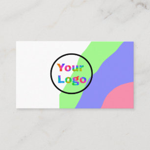 CARTÃO DE VISITA SIMPLES MÍNIMO ADICIONE SEU LOGO TEXTO PERSONALIZA