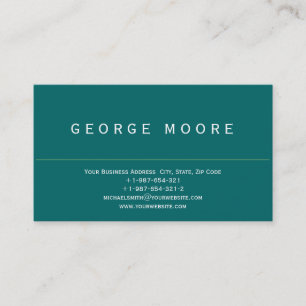 Cartão de visita simples moderno