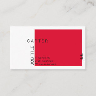 Cartão De Visita Simples moderno elegante do design profissional